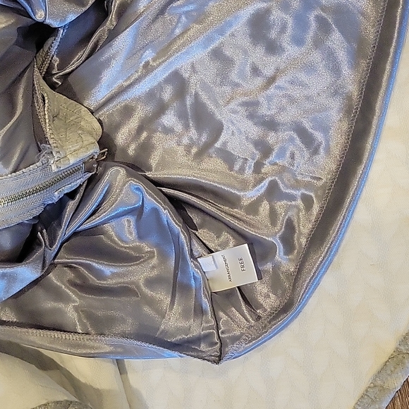 50's style high waist, grey, circle skirt - Picture 3 of 4